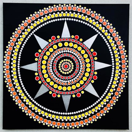 lever du soleil_40x40cm