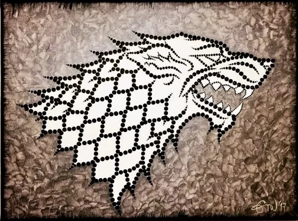 Wolf_Game_of_Thrones_40x30_cm